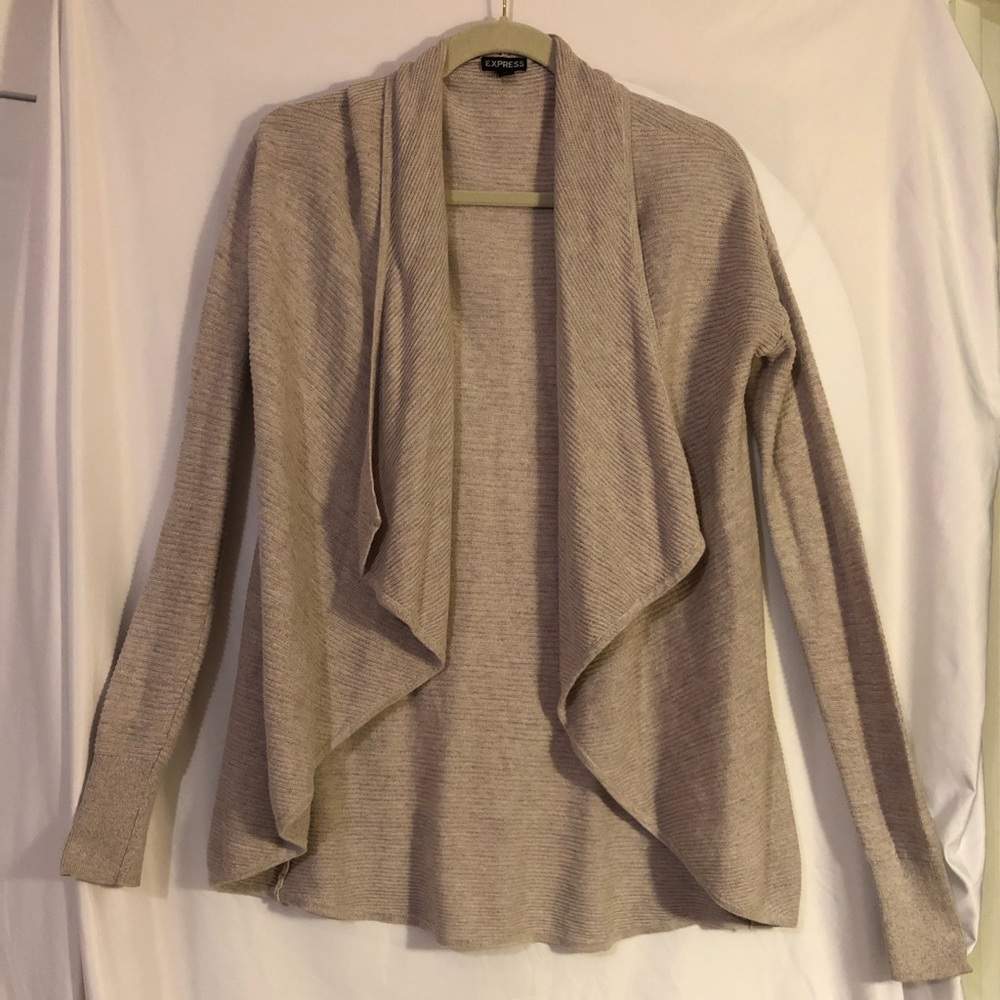 Express Beige Cardigan -Small